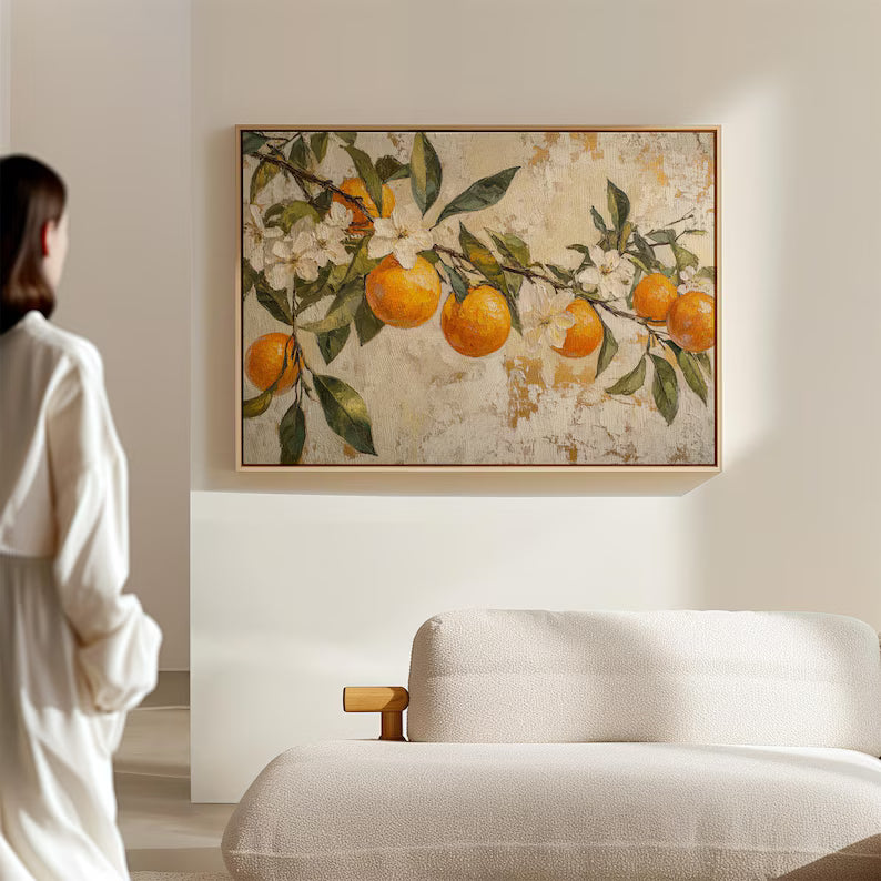 1 Tableau « L'Orange : Estampe Vintage ».
