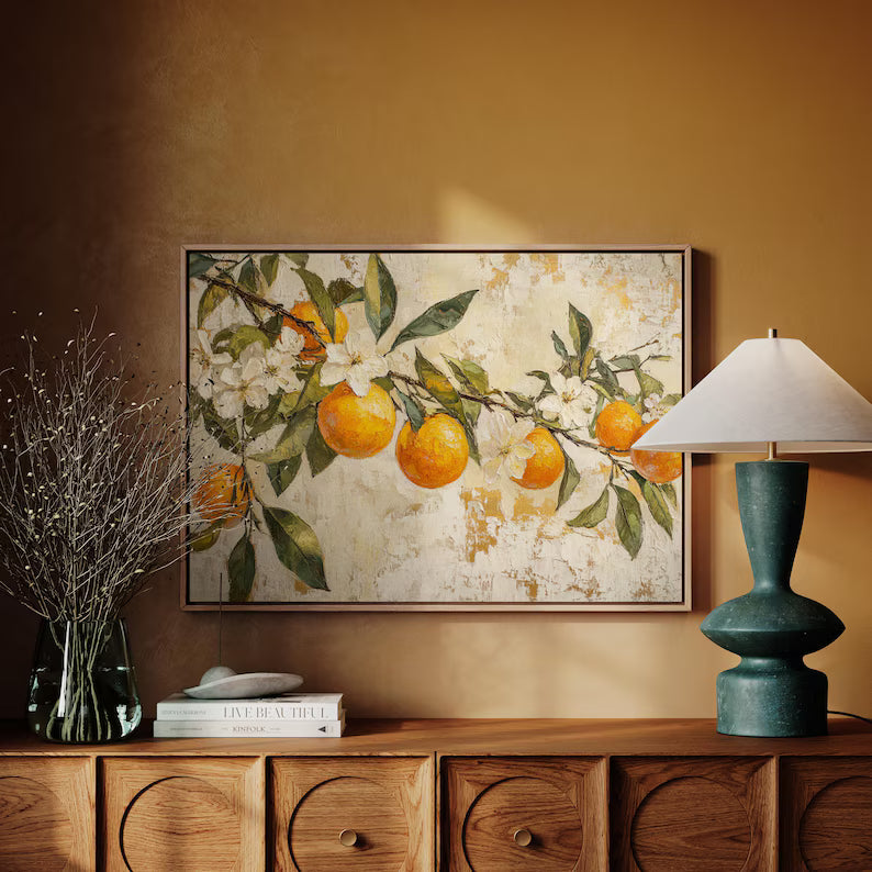 1 Tableau « L'Orange : Estampe Vintage ».