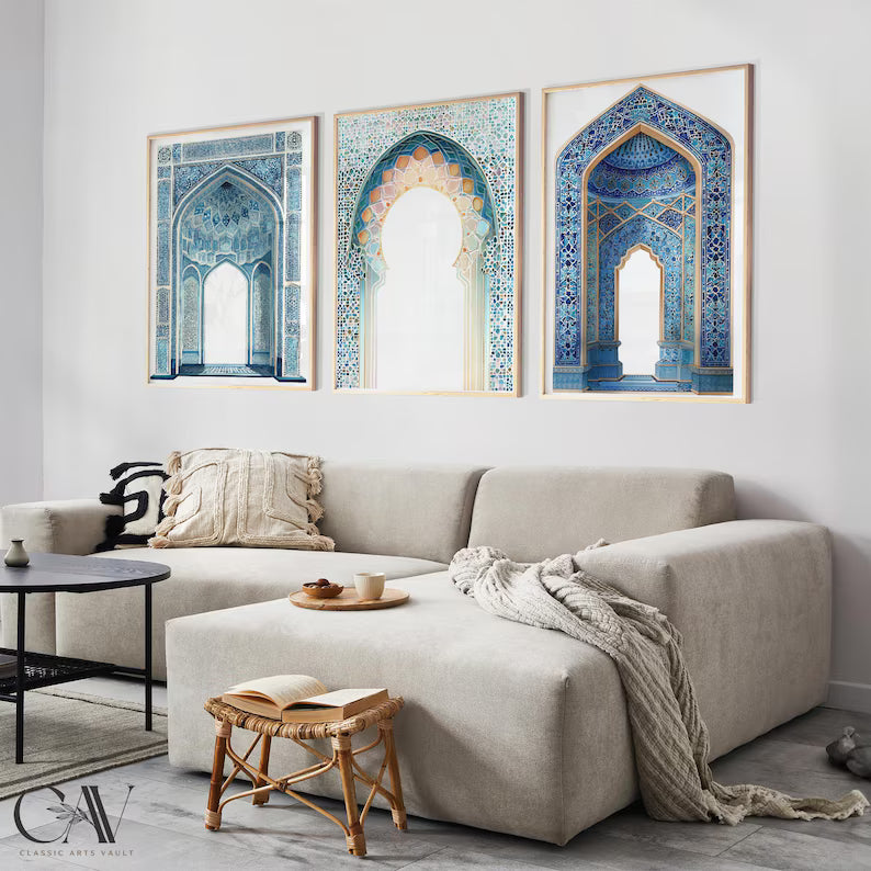 3 tableaux décoratifs marocaines : Décoration murale islamique