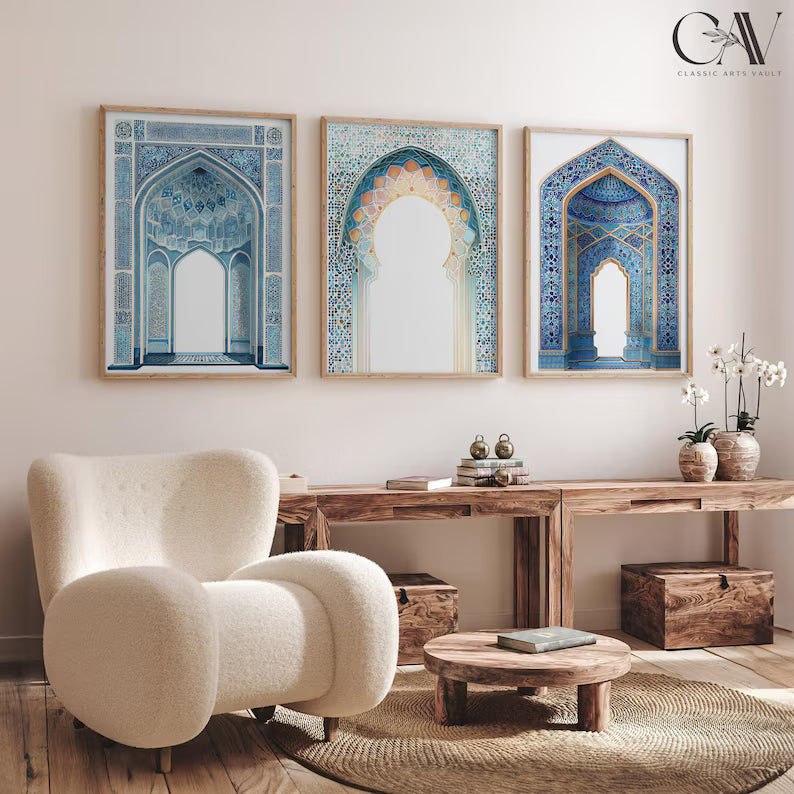 3 tableaux décoratifs marocaines : Décoration murale islamique