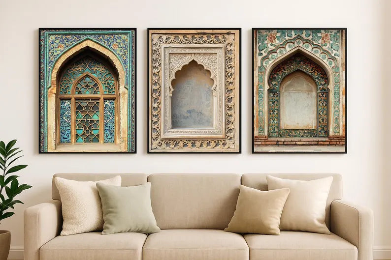 3 tableaux décoratifs marocaines : Décoration murale islamique