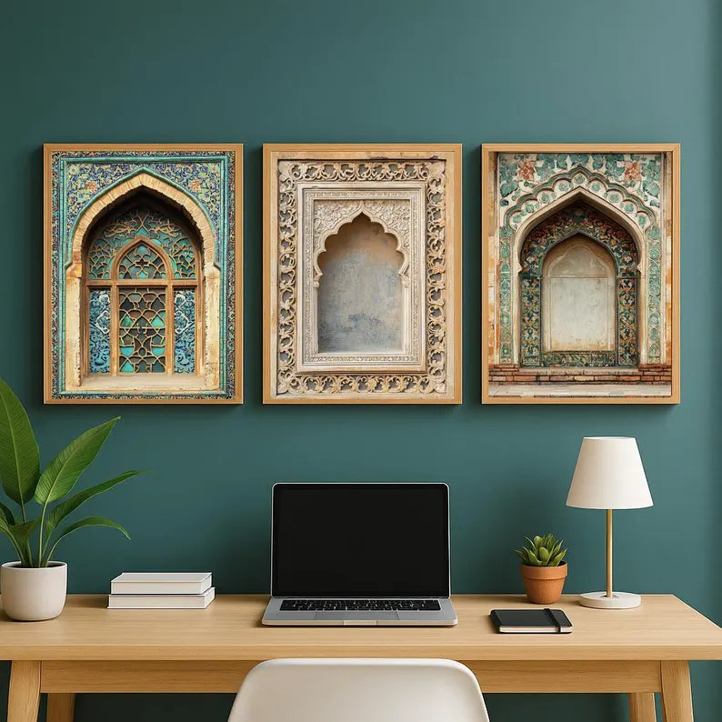 3 tableaux décoratifs marocaines : Décoration murale islamique